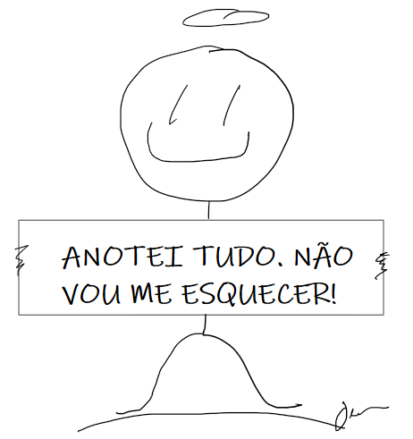 Anotei tudo